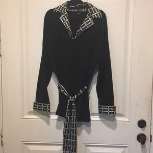 Women’s Black V-Neck Sweater